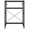 vidaXL Estructura de lavabo de hierro negro 59x38x83 cm