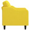 vidaXL Sill&oacute;n de tela amarillo claro 60 cm