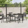 vidaXL Conjunto de Comedor de Jard&iacute;n 5 pcs Gris