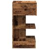 vidaXL Mesita de noche madera contrachapada madera antigua 40x35x65 cm