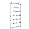 vidaXL Zapatero colgante plateado 66x13x139 cm