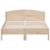 vidaXL Estructura de cama sin colch&oacute;n madera de pino blanco 150x200 cm