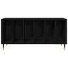 vidaXL Mueble para discos de vinilo Roble Negro 100 x 38 x 48 cm