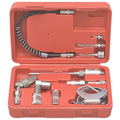 vidaXL Kit de accesorios de lubricación 11 piezas