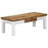 vidaXL Mesa de centro madera maciza de mango 110x50x40 cm