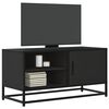 vidaXL Mueble de TV madera de ingenier&iacute;a y metal negro 80x34,5x40 cm