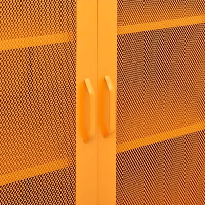 Mueble almacenaje amarillo mostaza 80x35x101.5 cm acero