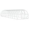 vidaXL Gallinero Plateado 1000 x 300 x 200 cm Acero Galvanizado