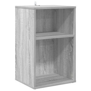 vidaXL Mueble para discos de vinilo Sonoma gris 38 x 33 x 61 cm