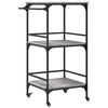 vidaXL Carrito de cocina madera ingenier&iacute;a gris Sonoma 60,5x50x105 cm