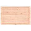 vidaXL Estante de pared madera maciza roble sin tratar 100x60x(2-4) cm