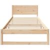 vidaXL Estructura de cama Natural 75 x 190 cm Madera de pino macizo
