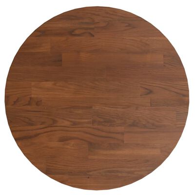 vidaXL Tablero de mesa redonda madera de roble marrón oscuro Ø30x1,5cm
