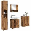 vidaXL Juego de muebles de ba&ntilde;o Montaje en la pared 4 pcs Madera Vieja