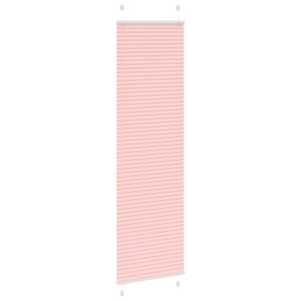 vidaXL Estor Plisado rosa 55x200 cm Tela Ancho 54,4 cm Poli&eacute;ster