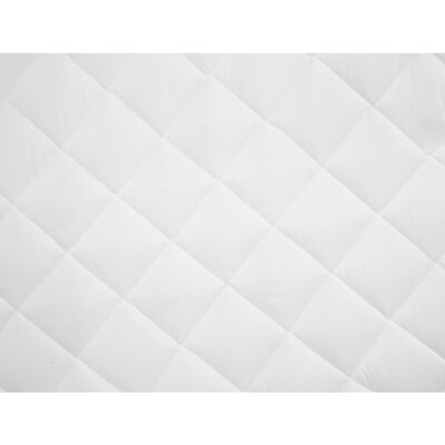 vidaXL Protector de colchón acolchado ligero blanco 180x200 cm