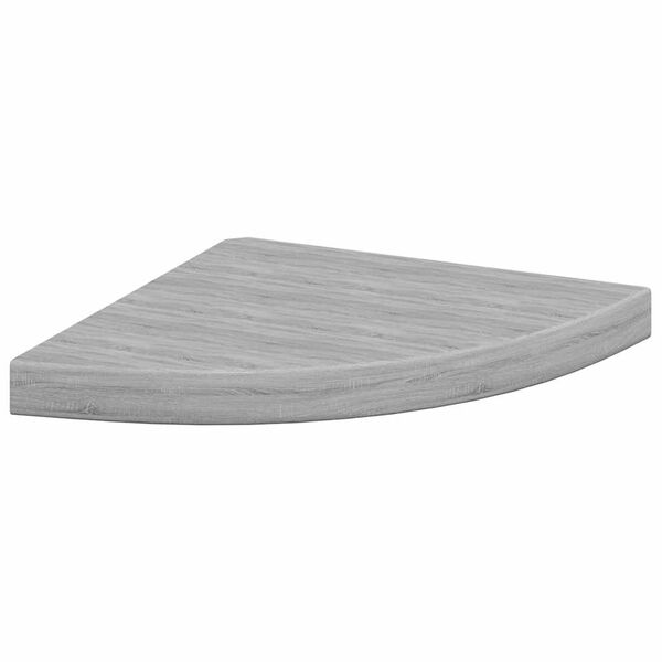 vidaXL Estante de esquina de pared MDF gris hormig&oacute;n 35x35x3,8 cm