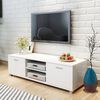 vidaXL Mueble de TV blanco brillo 140x40,5x35 cm