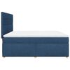 vidaXL Cama box spring con colch&oacute;n tela azul 180x200 cm