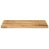 vidaXL Tablero mesa rectangular madera maciza mango rugosa 50x30x2,5cm