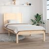vidaXL Estructura de cama madera maciza 90x190 cm