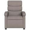 vidaXL Sillón reclinable eléctrico tela gris taupé