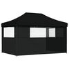 vidaXL Carpa de Fiesta Negro 292 x 440 x 315 cm Tela Oxford