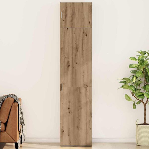 vidaXL Aparador 3 pcs Roble artesanal