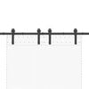 vidaXL Kit de herrajes para puertas correderas acero negro 183 cm