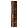 vidaXL Aparador alto Madera envejecida 30 x 41 x 185 cm