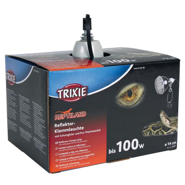 TRIXIE L&aacute;mpara para terrario con abrazadera 14x17 cm 100 W 76070