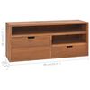 vidaXL Mueble para TV de madera maciza de teca 90x30x40 cm