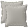vidaXL Funda de almohada 2 uds. HOUTEN Gris 40 x 40 cm Poli&eacute;ster