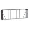 vidaXL Le&ntilde;ero de acero galvanizado marr&oacute;n 300x45x100 cm