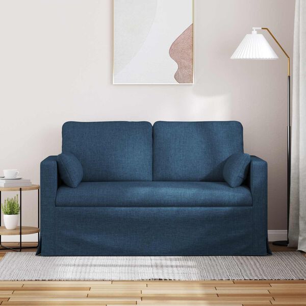 vidaXL Sof&aacute; Azul Dimensiones generales: 139 x 78 x 80 cm (An x P x A)