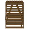 vidaXL Cobertizo cubos de basura madera pino marrón miel 84x90x128,5cm