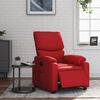 vidaXL Sillón reclinable eléctrico de cuero sintético rojo