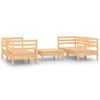 vidaXL Juego de muebles de jard&iacute;n 5 piezas madera maciza de pino