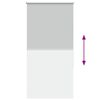 vidaXL Estor Enrollable Opaco gris claro 70x130 cm Tela Ancho 65,7 cm