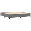 vidaXL Cama tipo Box Spring Gris Claro 200 x 200 cm Tela de Pana