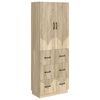 vidaXL Juego de armarios 2 uds. 66 x 34,5 x 87 cm Madera de ingenier&iacute;a