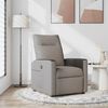 vidaXL Sill&oacute;n reclinable de tela gris taupe