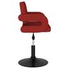 vidaXL Sillas de comedor giratorias 2 unidades tela rojo tinto