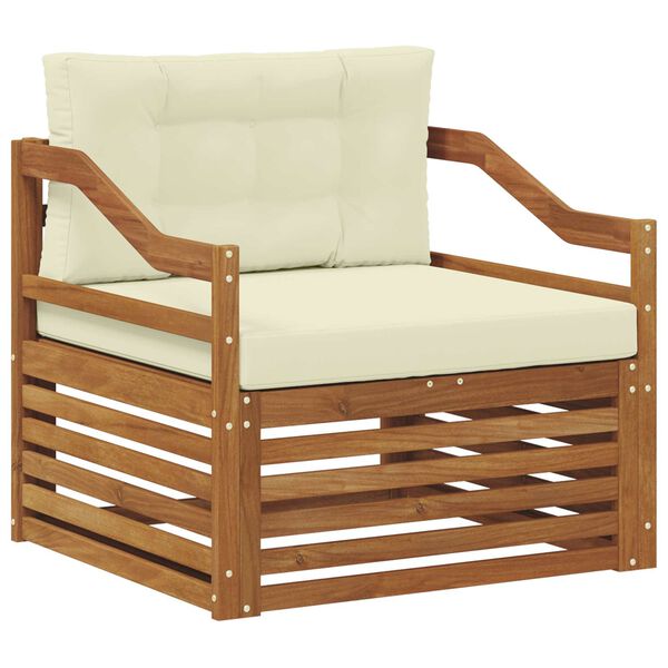 vidaXL Conjunto de sof&aacute;s de exterior Madera de Acacia S&oacute;lida Natural