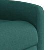vidaXL Sill&oacute;n reclinable de tela verde oscuro