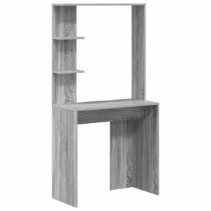 vidaXL Escritorio Gris Sonoma Madera de ingenier&iacute;a