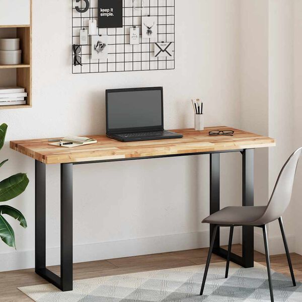 vidaXL Tablero escritorio madera maciza acacia sin tratar 140x60x4 cm