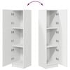 vidaXL Mueble Alto Blanco 31.5 x 32 x 124 cm Madera contrachapada