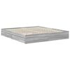 vidaXL Cama con almacenamiento con cabecera Gris Sonoma 180 x 200 cm