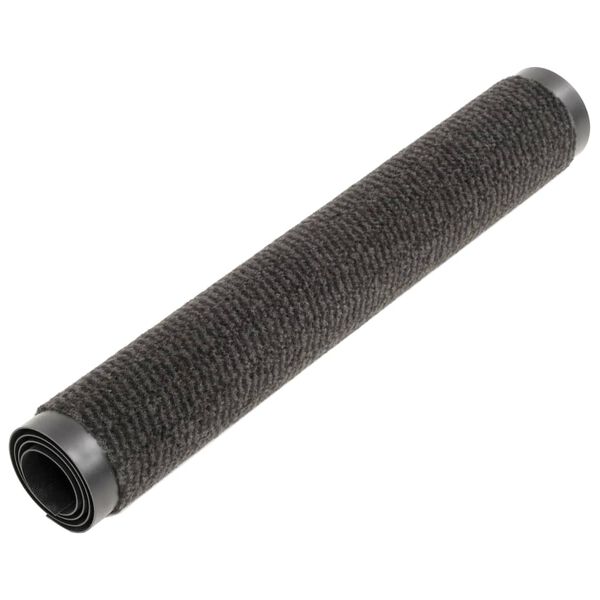 vidaXL Alfombras de entrada rectangulares de nudo 2 uds negro 40x60 cm